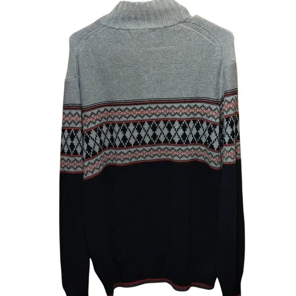 G.H. Bass Sweater Men's Large 100% Cotton Nordic Excellent Condition